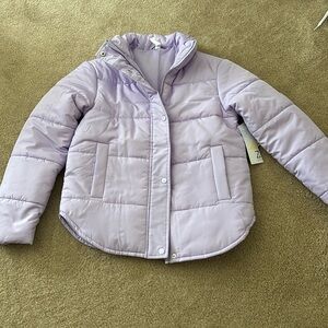 Zella purple lilac puffer brand new with tags
